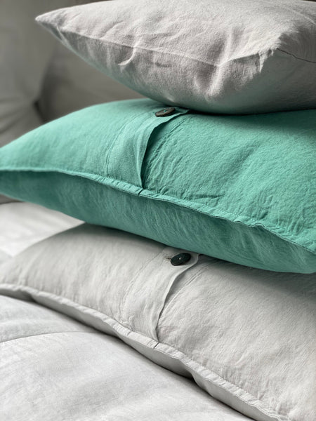 Knap-pude, Turquoise