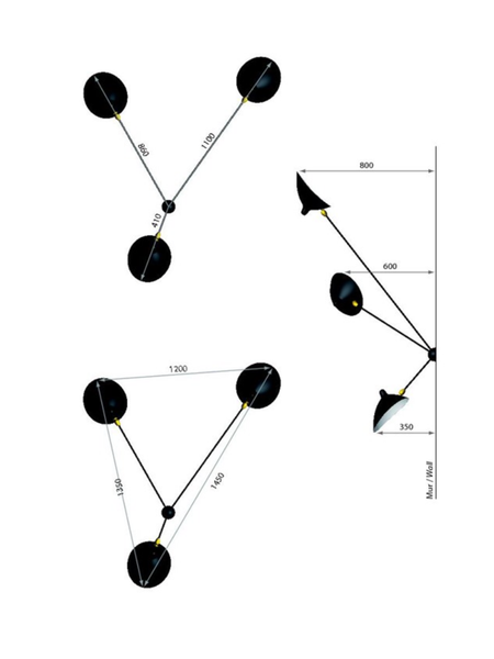 Væg/loftlampe